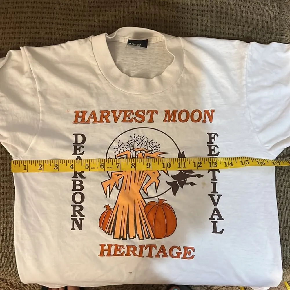 Vint. Harvest Moon Heritage Dearborn Festival single stitch short sleeve T - Image 7