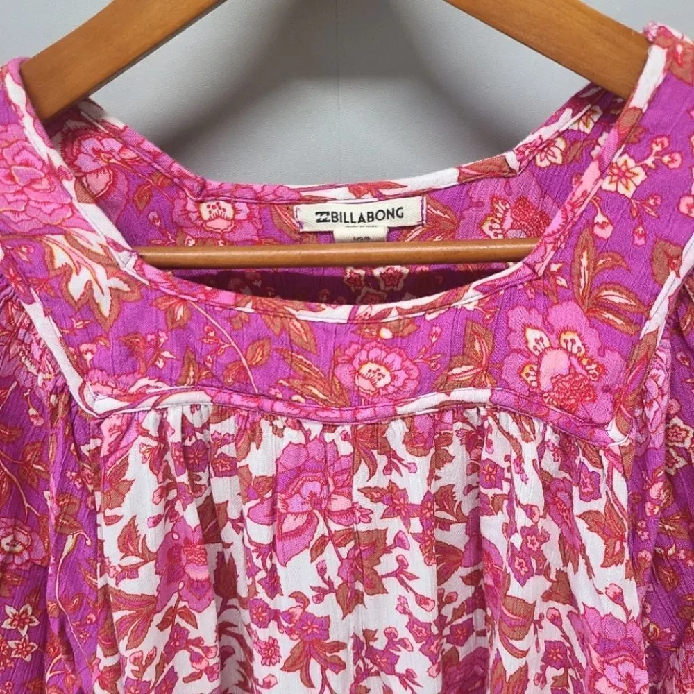 Billa Spring Floral Blouse Size Large | Pink - Image 7