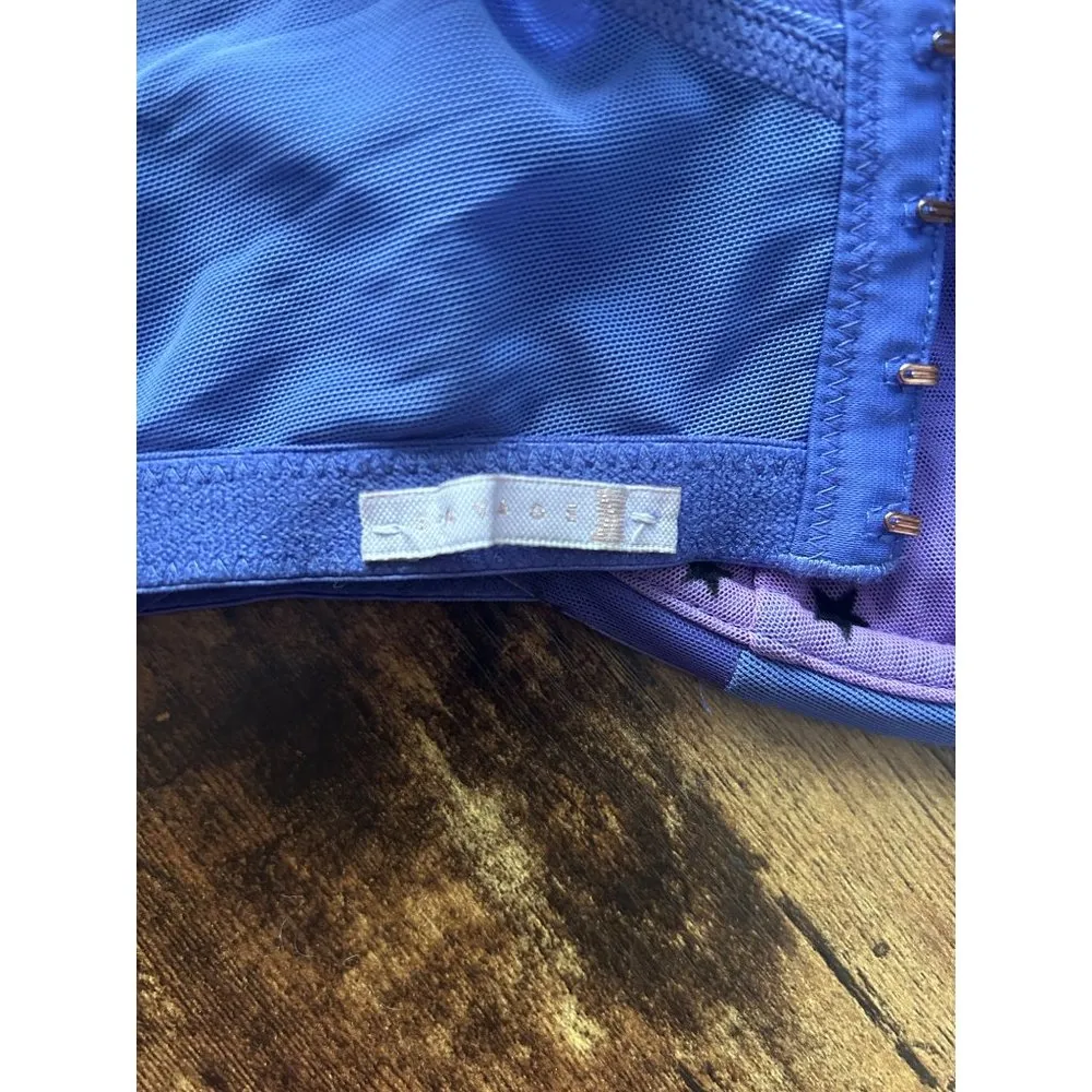 Savage Fenty Purple and Black Star Patterned Bra - Image 7