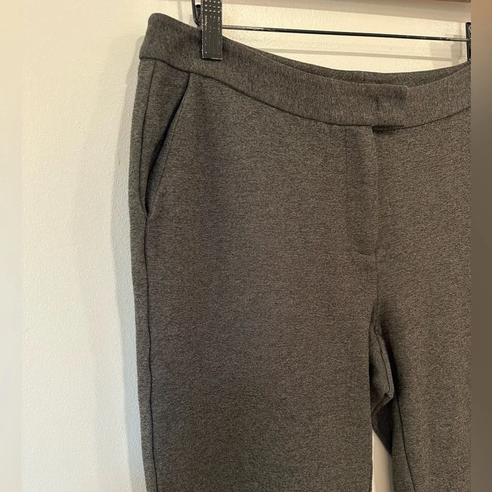 J. Mclaughlin Flat Front Trouser Stretch Pant Womens 8 Gray Rayon Blend Career - Image 2