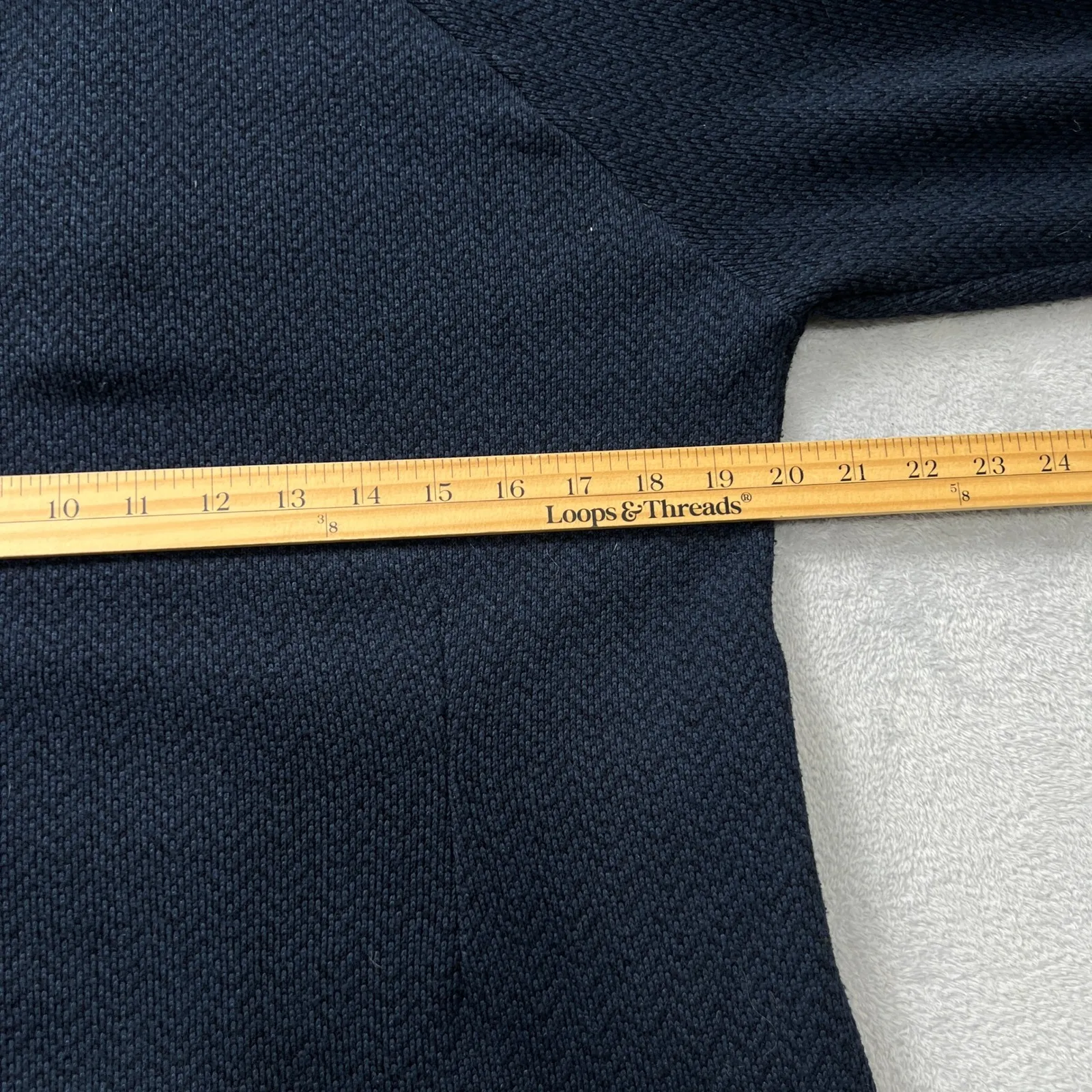 Columbia Sportswear Women's Blue Herringbone Fleece Hoodie Pullover Size L‎ - Image 5