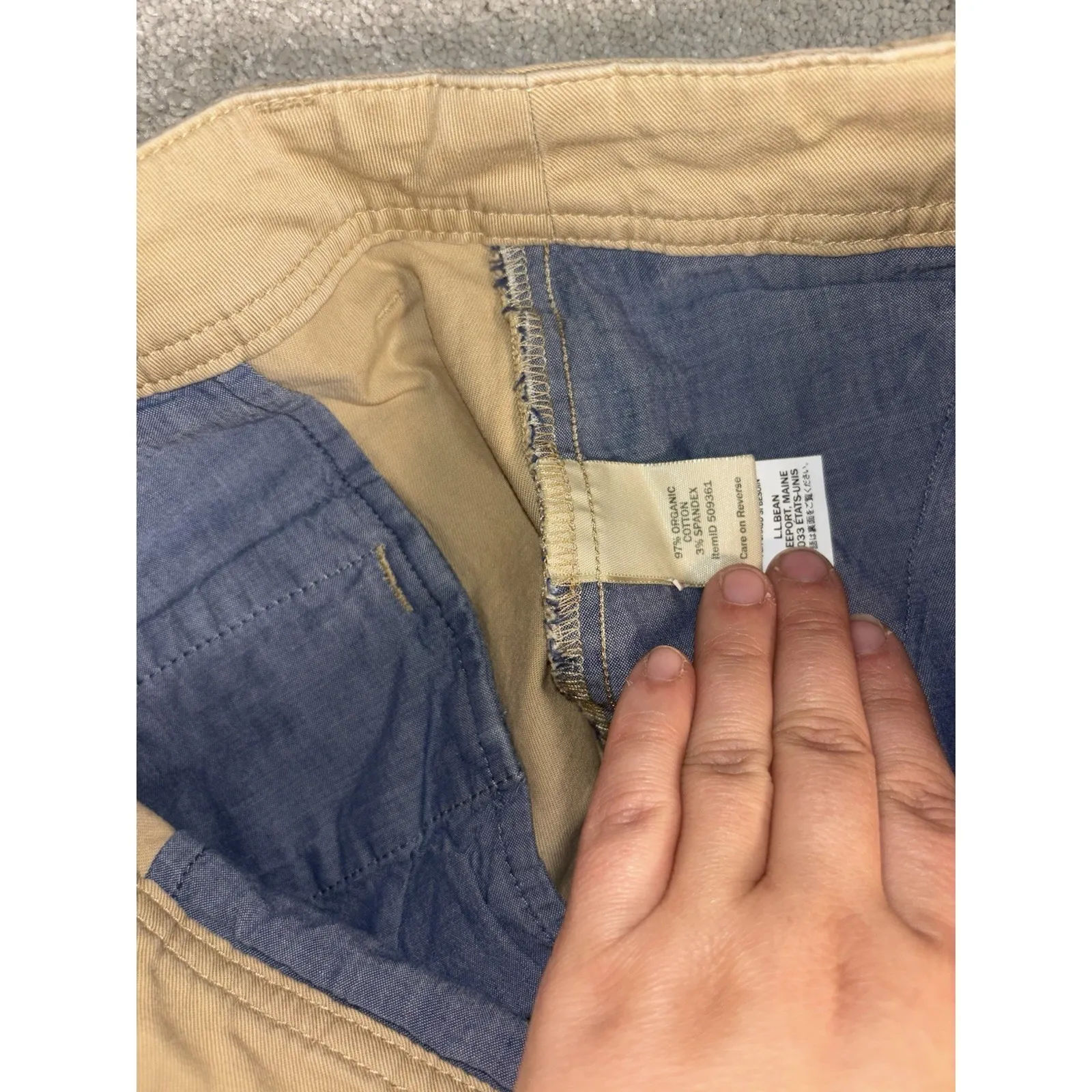 LL Bean‎ Favorite Fit Chino Shorts Womens Size 12 Reg Brown - Image 5