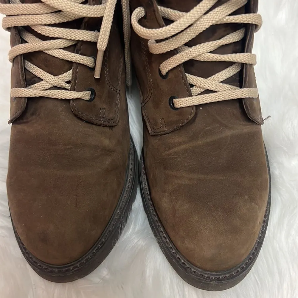 Rockport brown suede ankle Hiking Boots Sz 7.5‎ Fisherman Core D20 Brown - Image 4