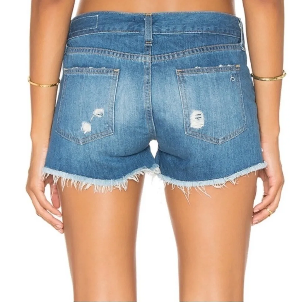 Revolve Rag & Bone The Cut-Off Jean Shorts in Freeport Size 29 Distressed Retro - Image 3