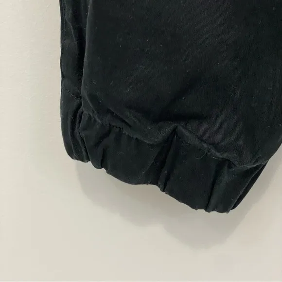 Carmar Black Jogger Cotton Pants SIZE 8 Elastic Waist with‎ Zip and Snap Fly - Image 5
