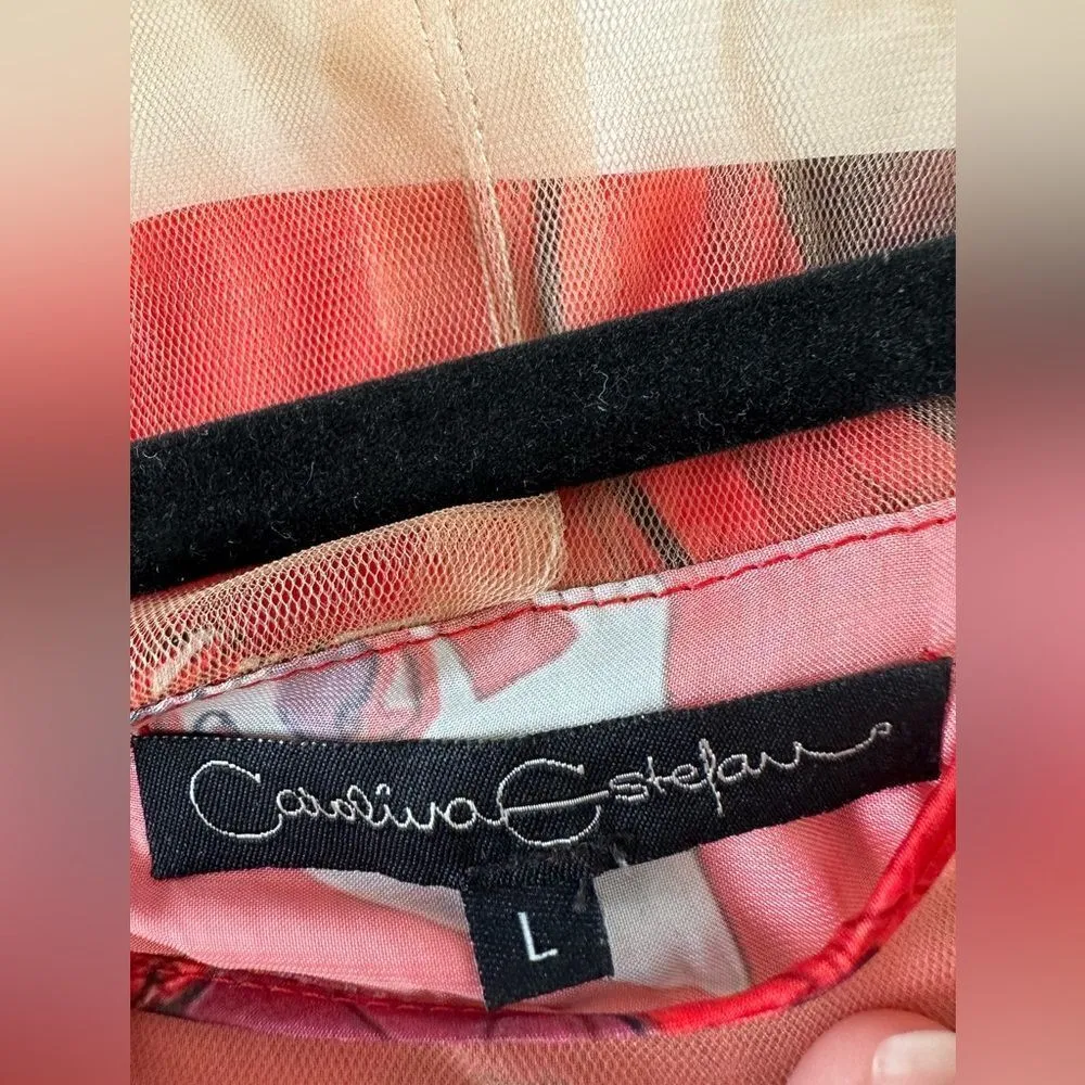 Carolina Estefan Red TERE SHIRT sz L Size L - Image 4