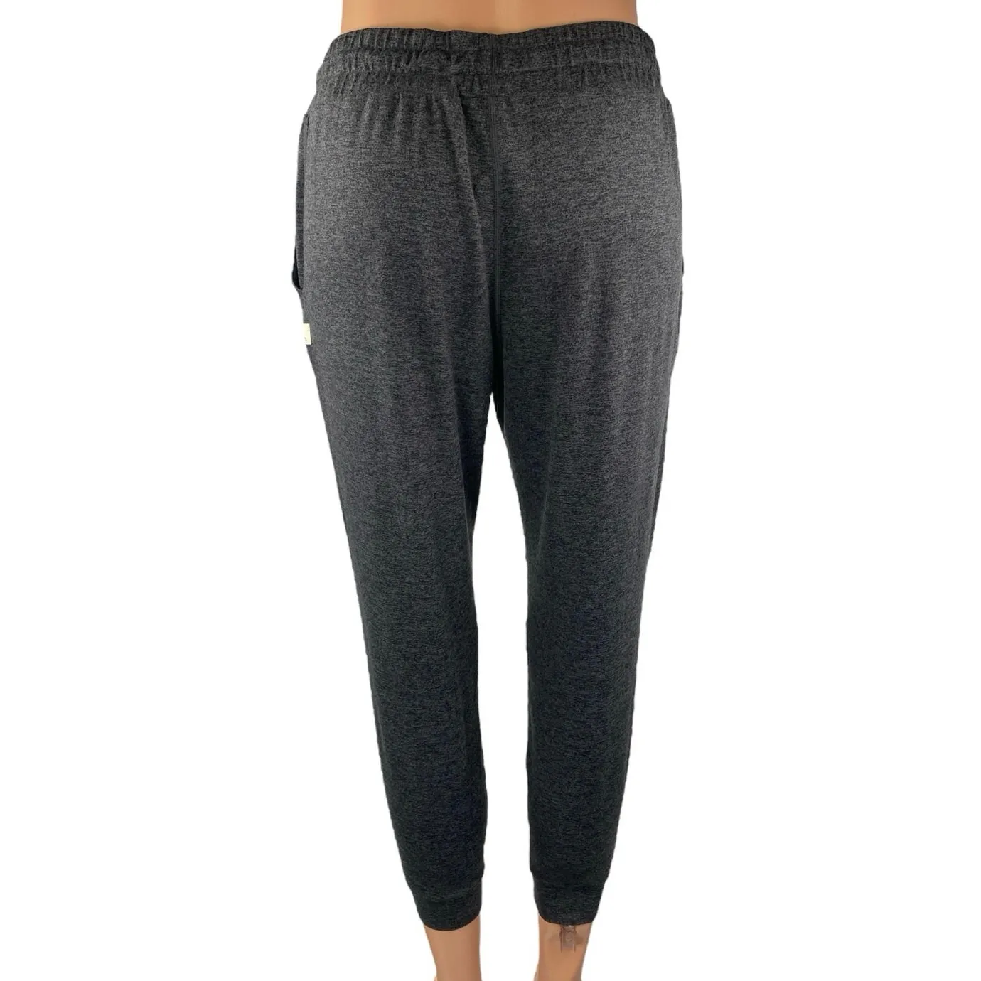 Vuori Women's Black Drawstring High Rise Tapered Athletic Jogger Sweat Pants S - Image 3