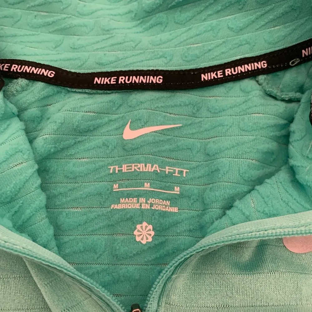 Nike Quarter Zip Top Women’s Medium Blue Running Long Sleeve - Image 3