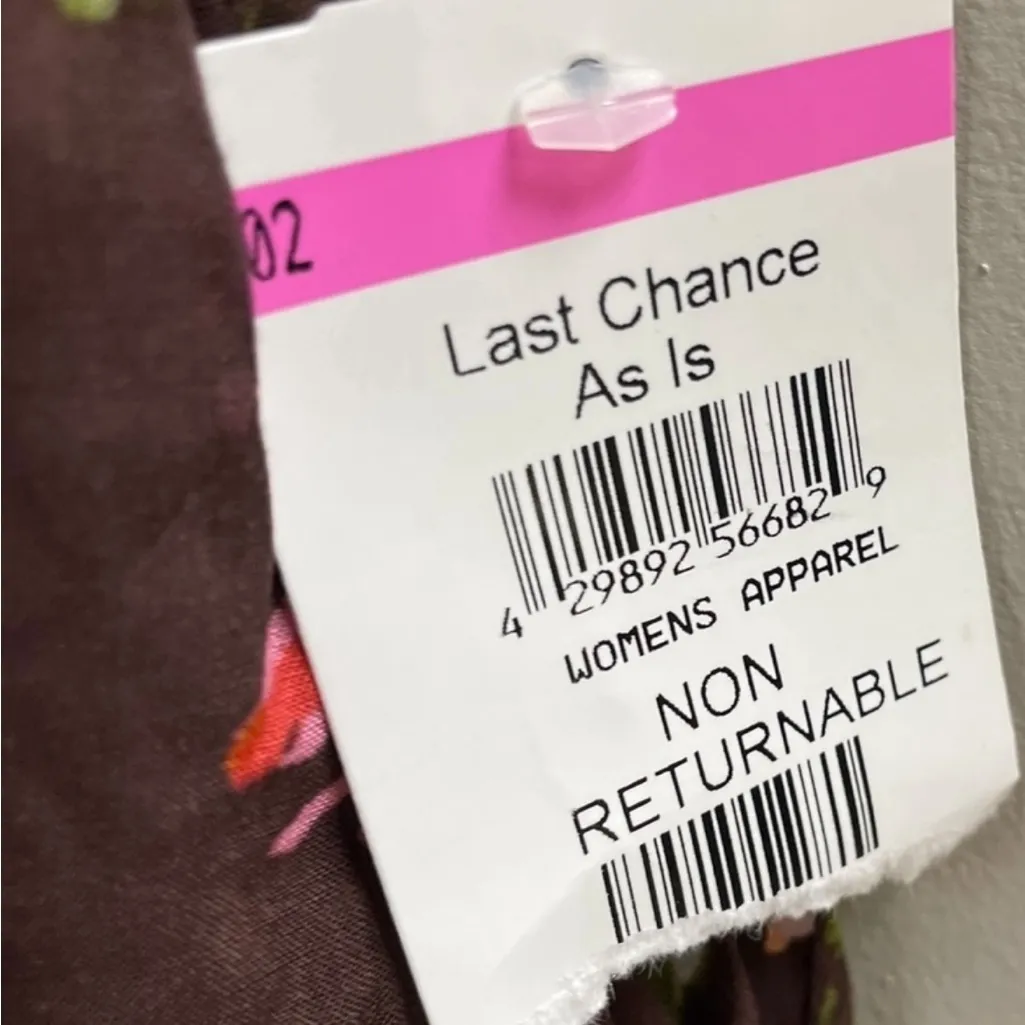 DR2 Shorts Brown Floral Drawstring Soft Comfy Women's Small New with Tags - Image 8