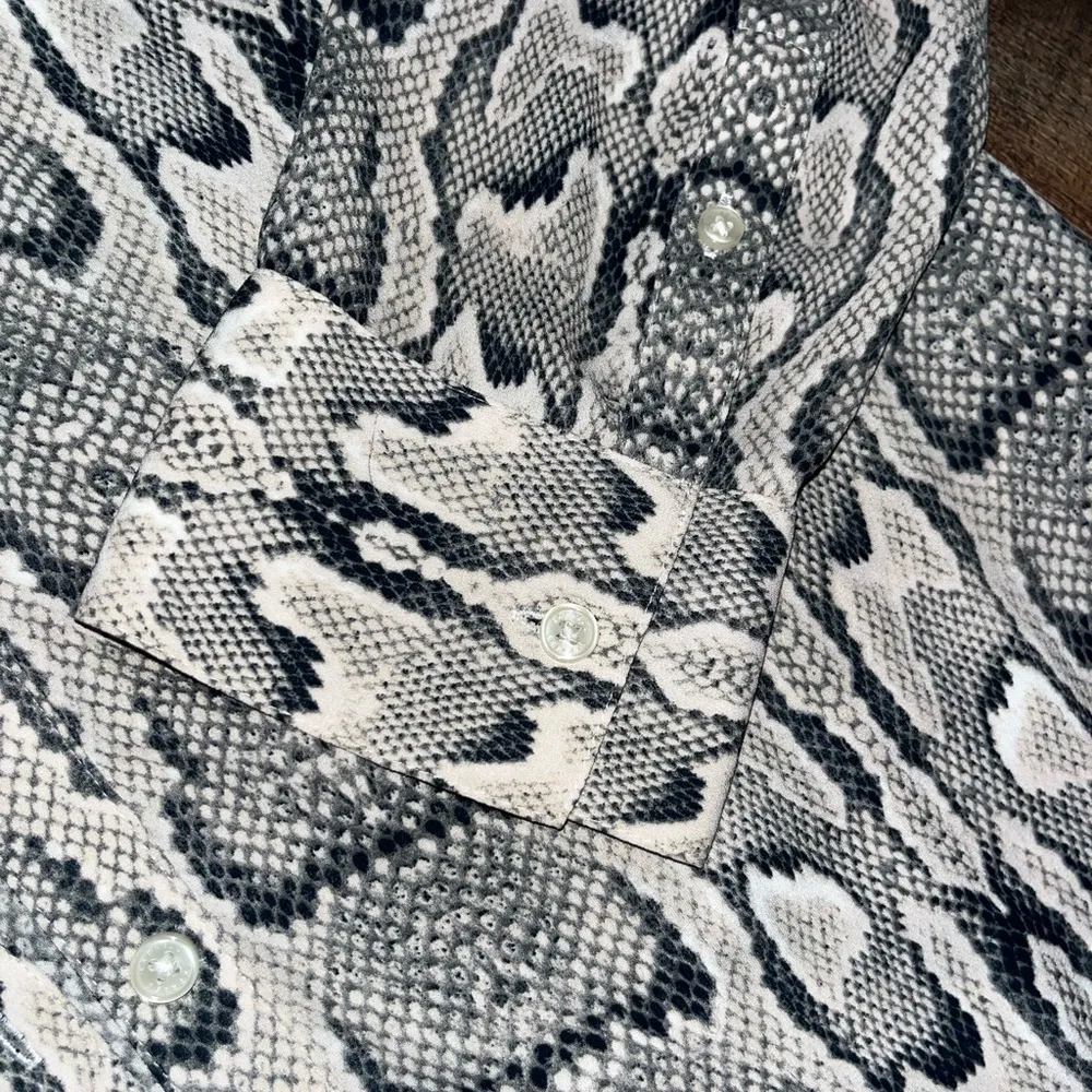 Express Snakeskin Button Up Shirt - Image 4