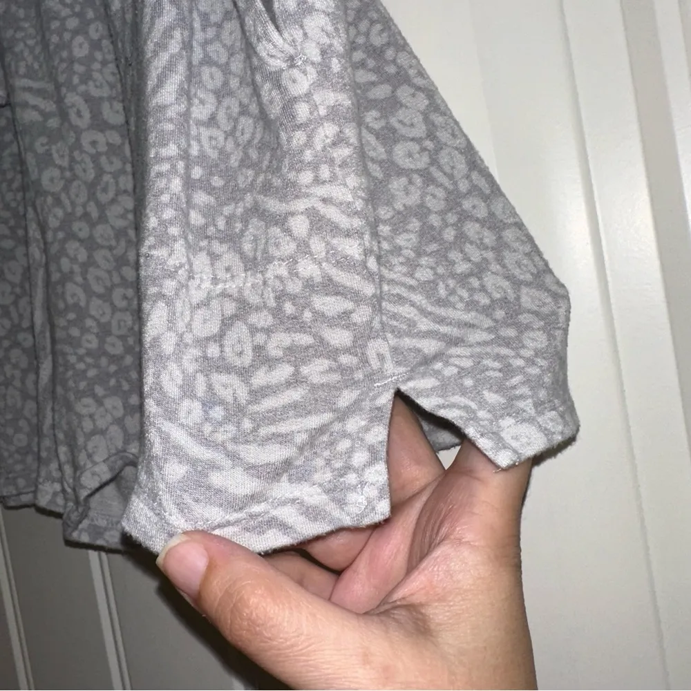 iRelax speckled gray pull on rayon blend lounge shorts women S - Image 11