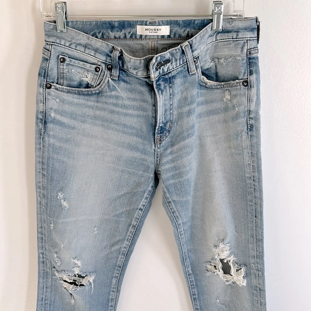Moussy Vintage Altawoods Howa Distressed Ankle Skinny Jeans Size 28 - Image 7