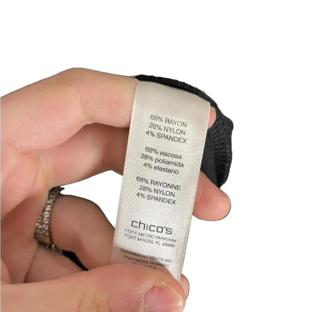 Chicos Black Shift Dress XS Petite - Image 5