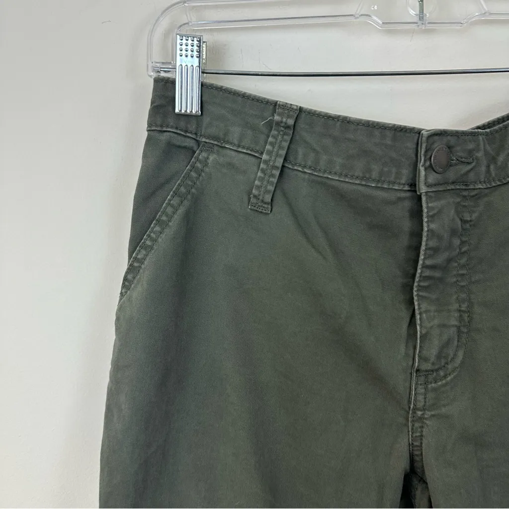 Universal Thread Olive Mid Rise Girlfriend Chinos with Red Stripe Size 6 - Image 3