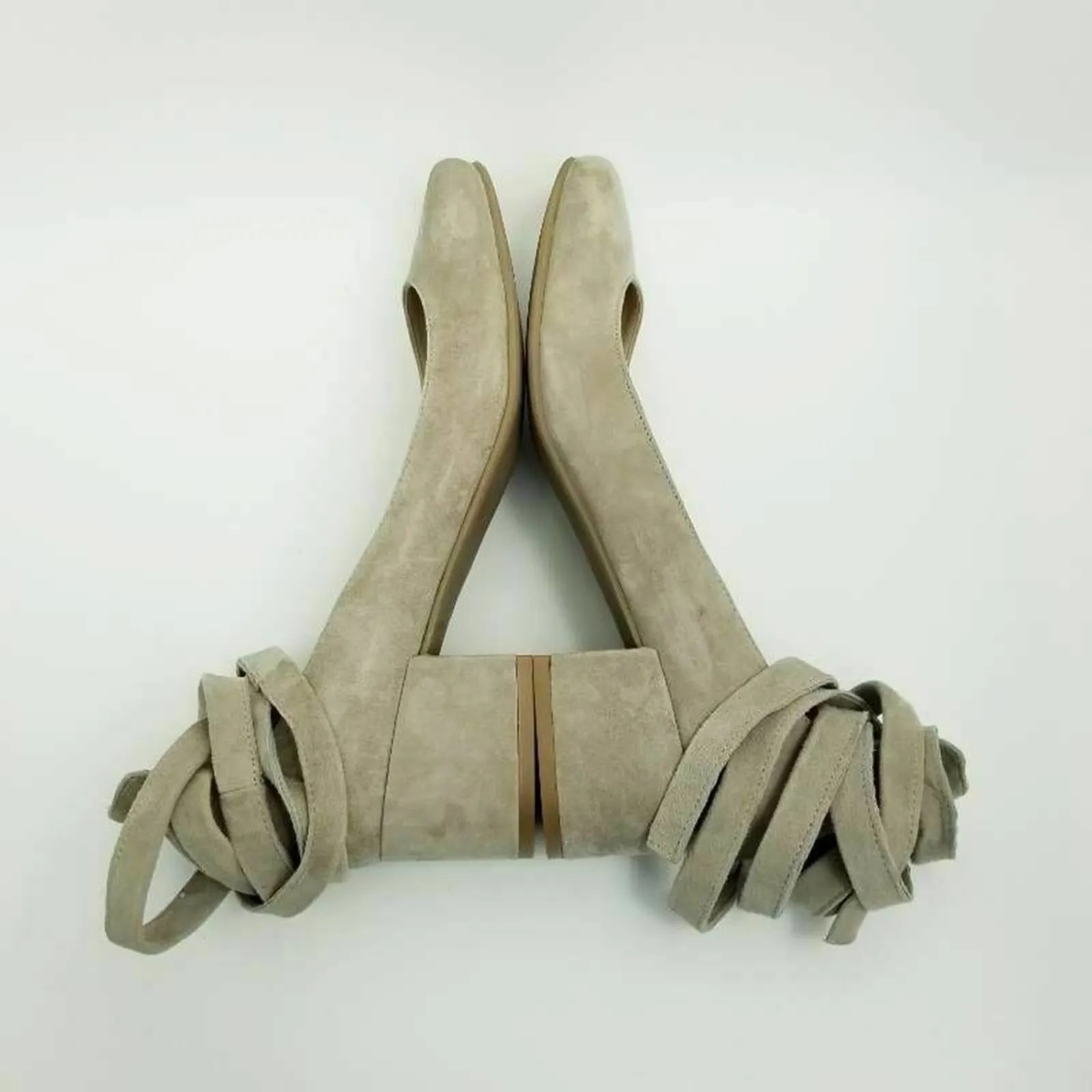 Steve Madden Williams Ankle Straps Lace Up Strappy Block Heel Shoes Round Toes 9 - Image 8