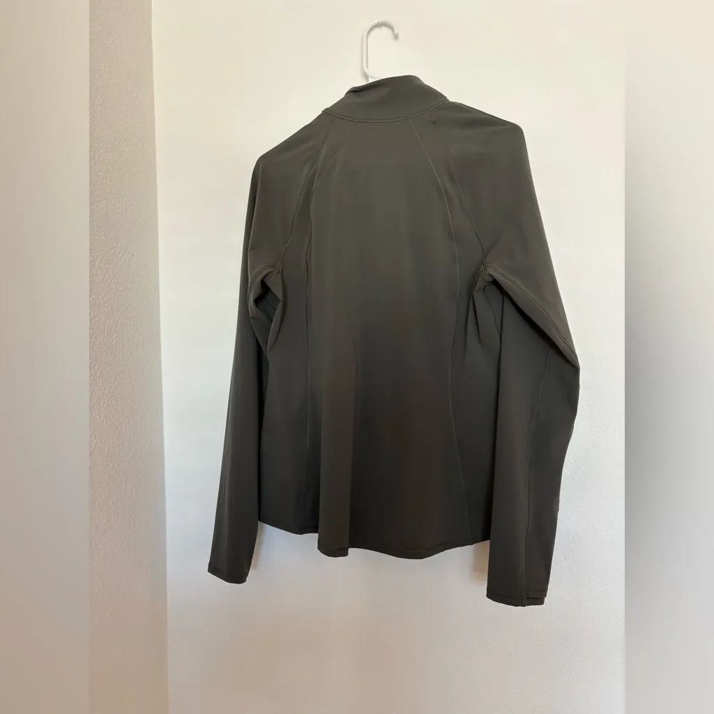 SPANX contour olive green jacket size L - Image 3