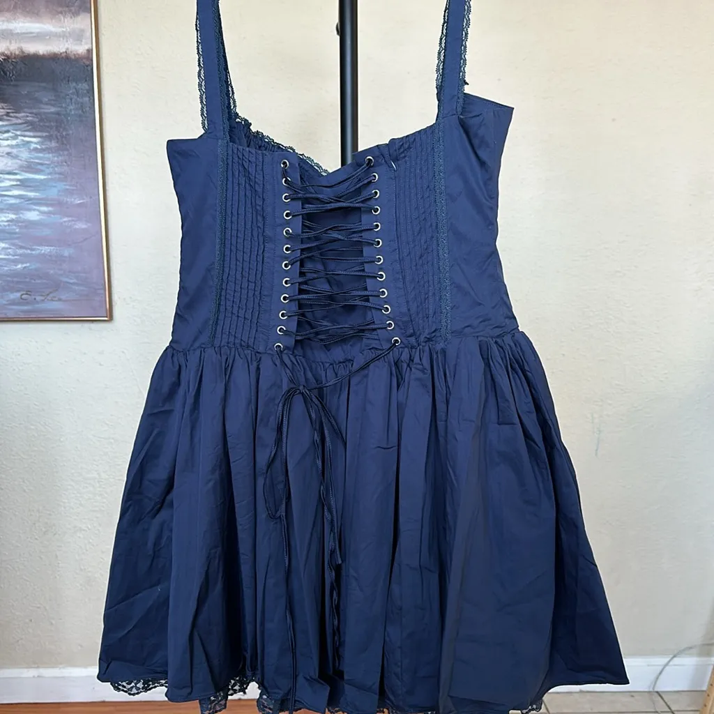 HOUSE OF CB 'Pietra' French Navy Corset Mini Dress NWOT size‎ XL - Image 11