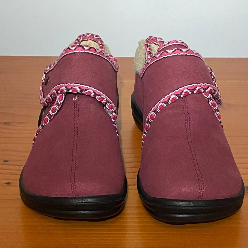 Romika Maddy H 08 fleece lined wool felt indoor / outdoor slippers size 37 / 6 Red - Image 2