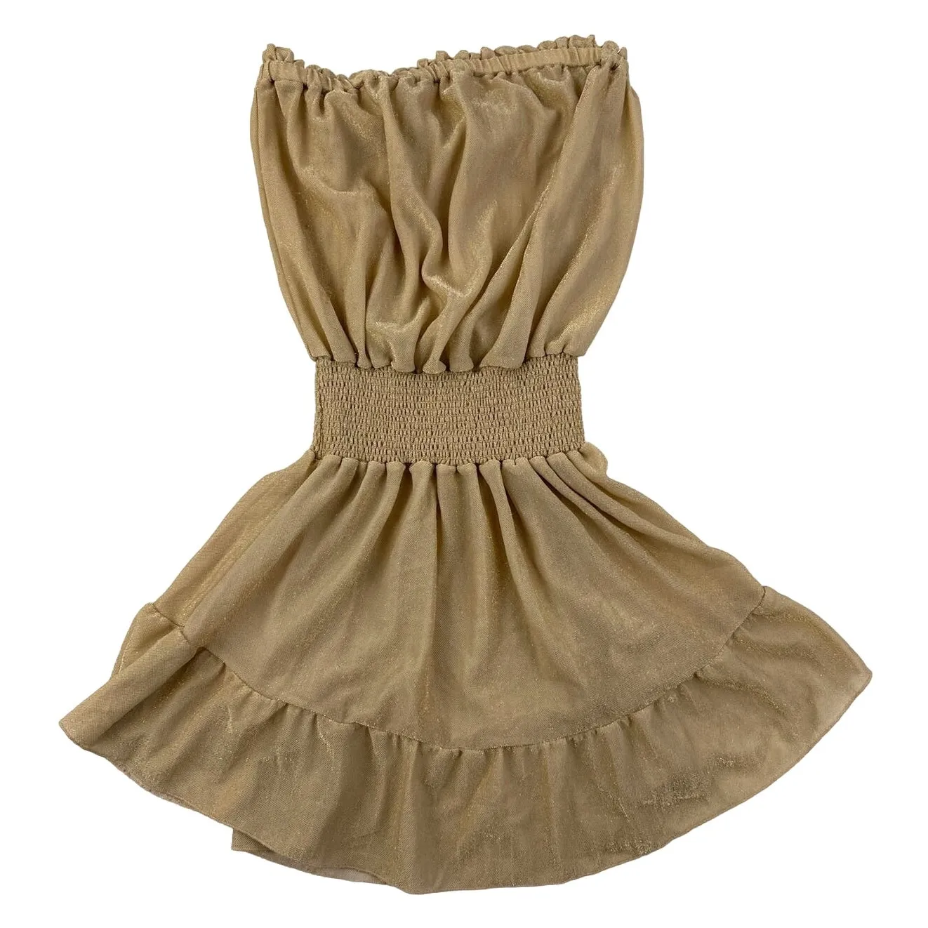 Ramy Brook - Marina Strapless Mini Dress in Gold - Image 2