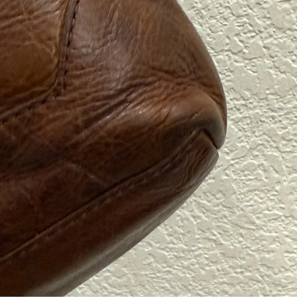 Vintage FRYE Melissa Brown Genuine Leather Crossbody Bag - Image 15