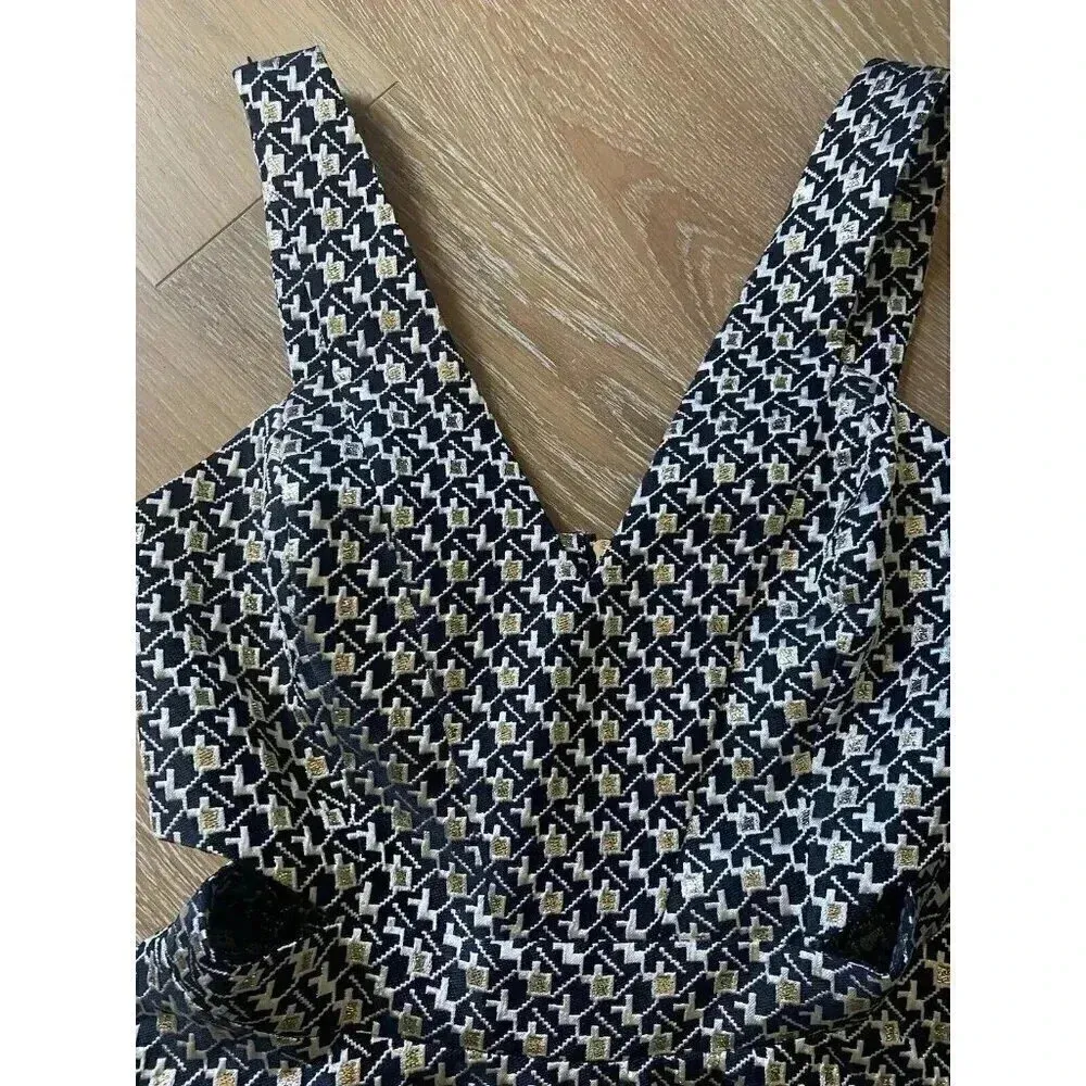 GB Gianni Bini Black Gold‎ Cut Out Sides Sleeveless Mini Formal Dress Size M Fun - Image 8