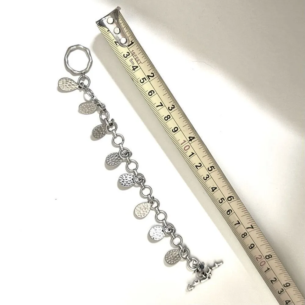 Lucky Brand abalone teardrop charm bracelet - Image 5