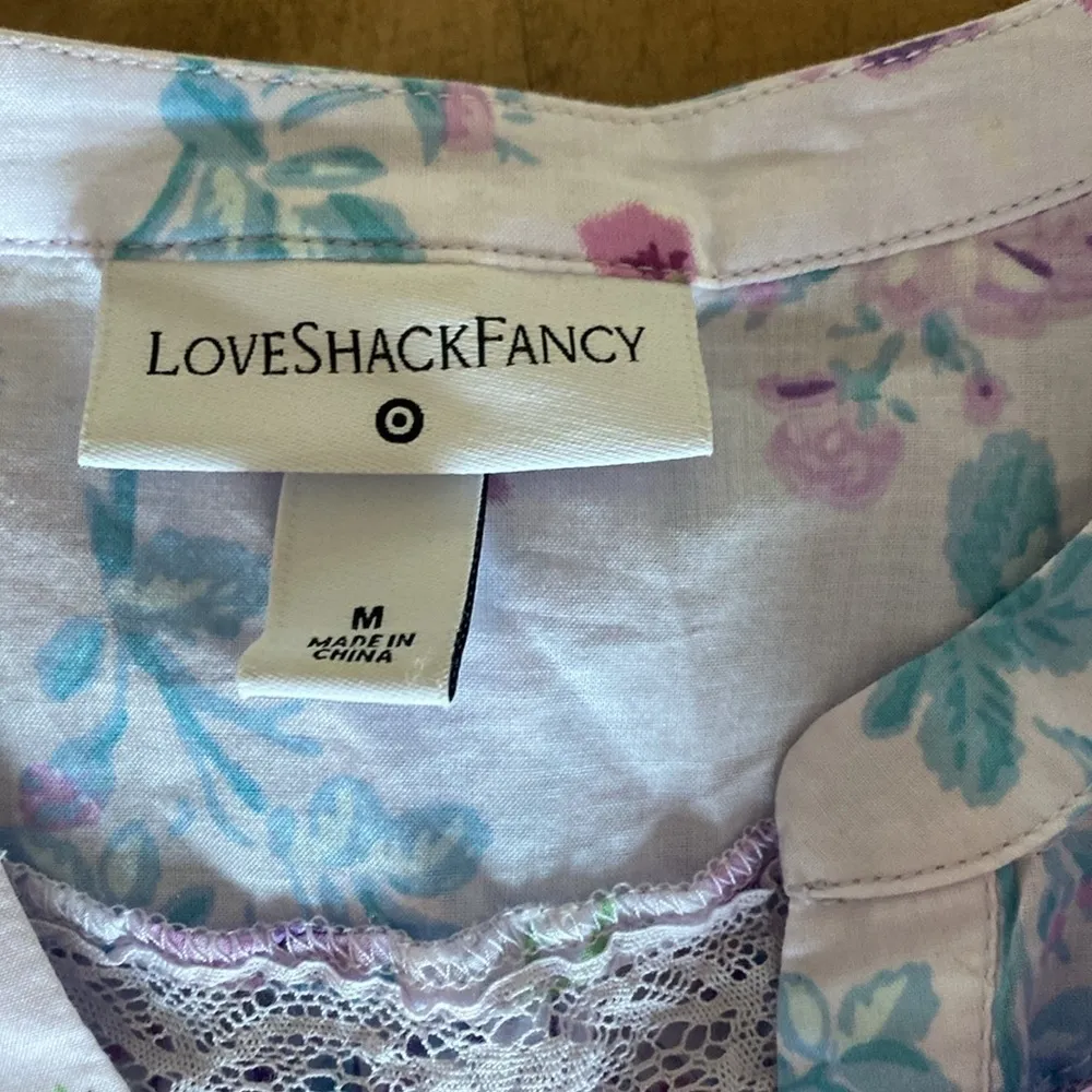 Love Shack Fancy x Target Lou Double Ruffle Lavender Floral Cottagecore Dress - Image 5