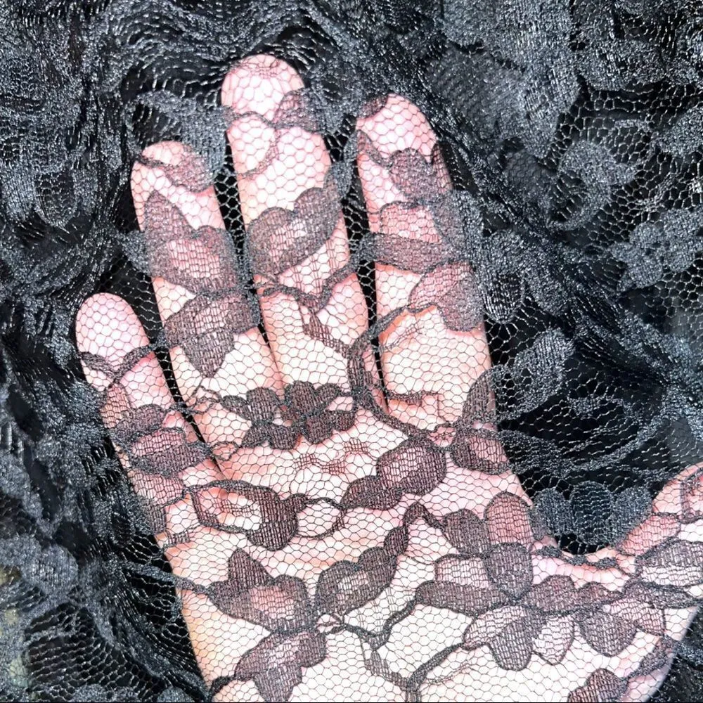 Fredericks of Hollywood beautiful black lace scoop neck top! - Image 4