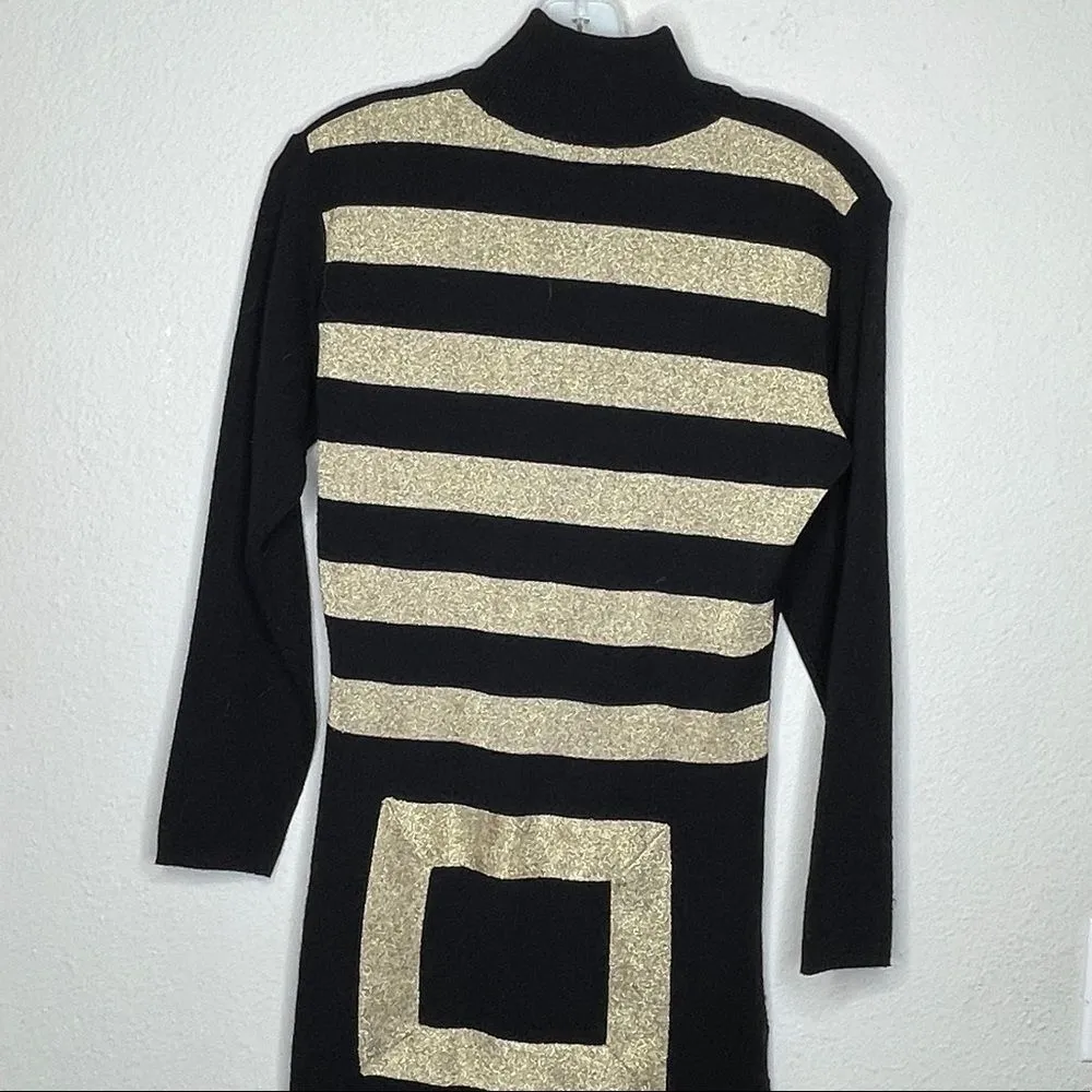 Vintage‎ Cloud 9 Sweater Dress Black - Image 5