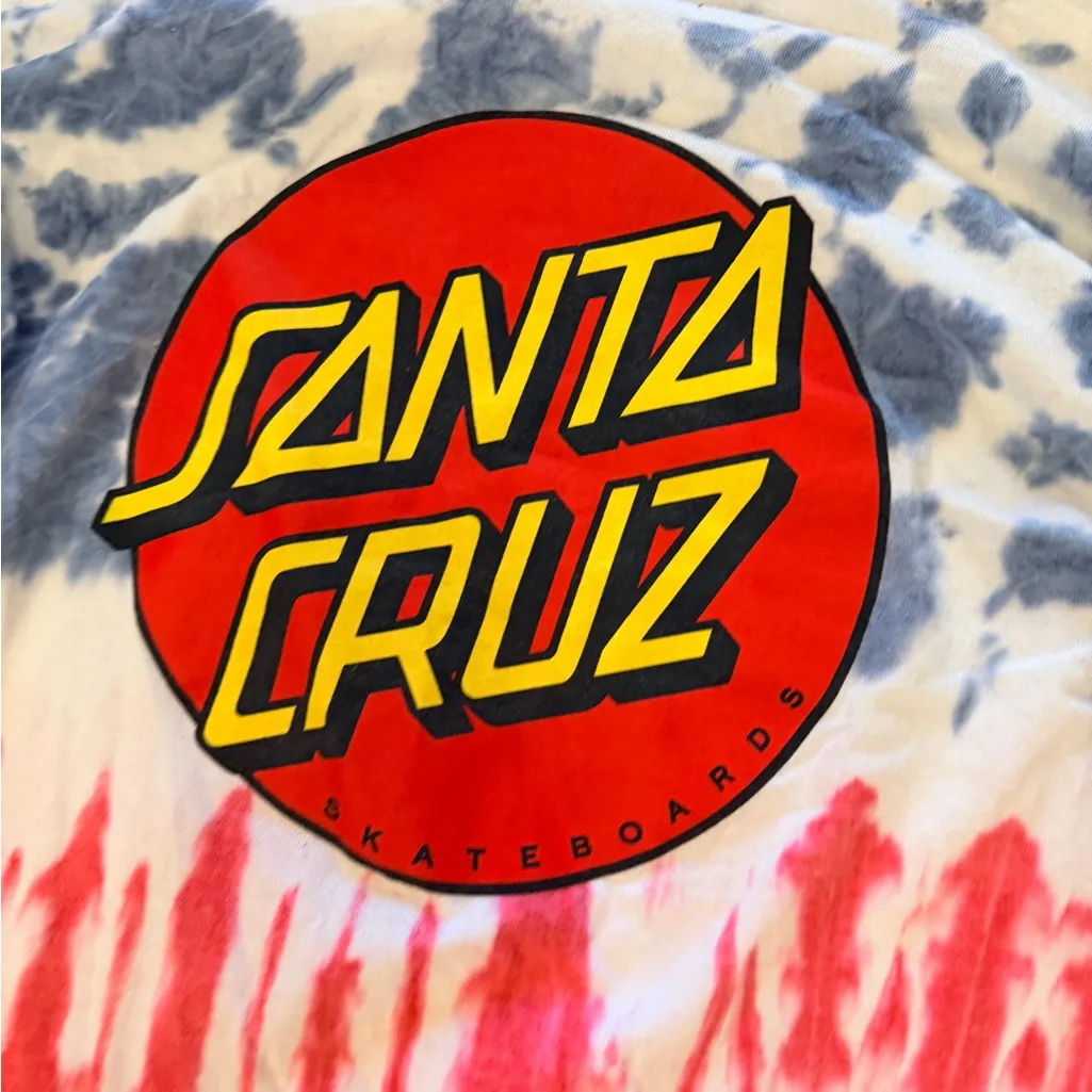 Santa Cruz Skateboards Red and Blue Tie - Image 5