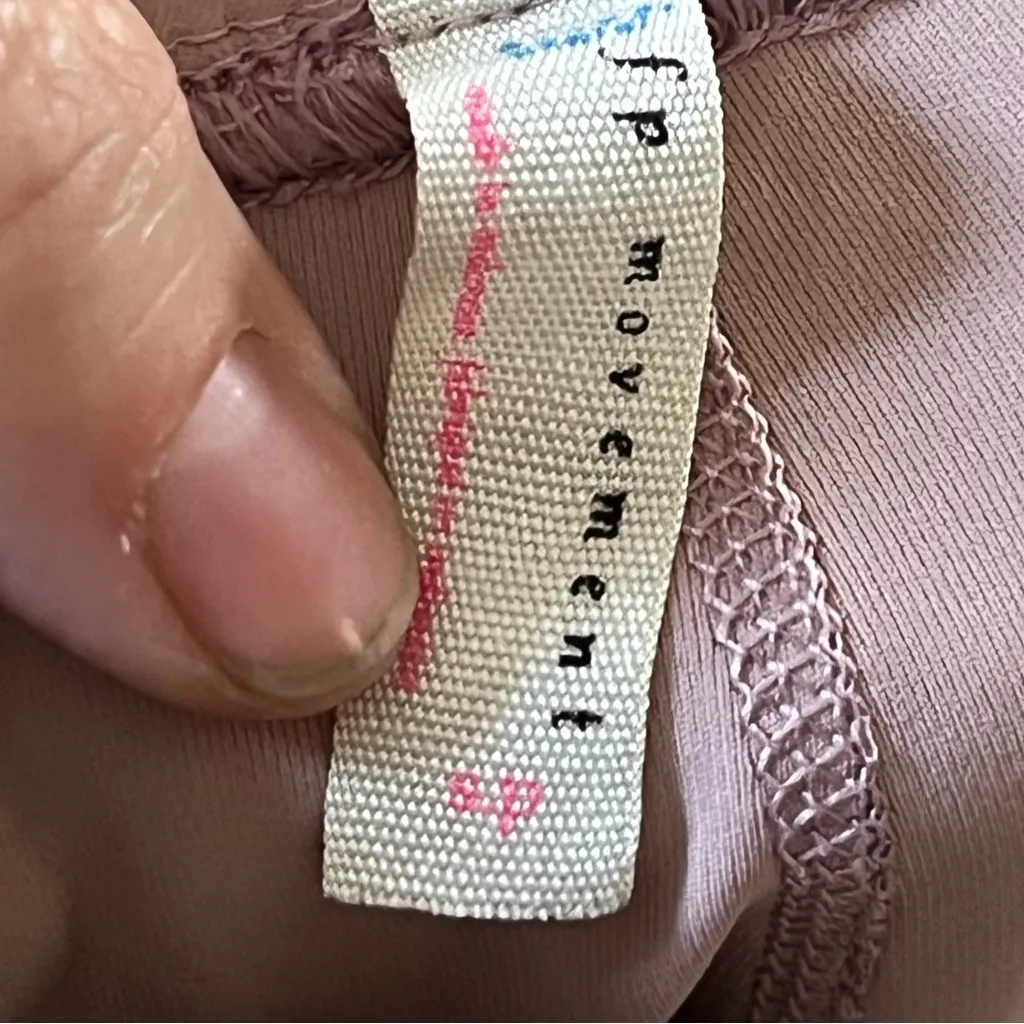 Free people movement blush pink braided ankle leggings - Image 4