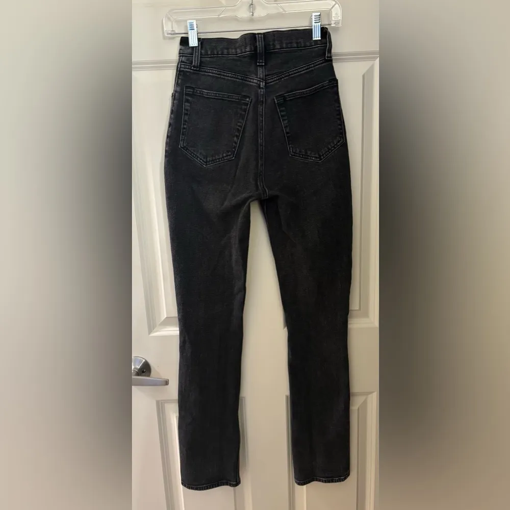 Abercrombie Curve Love 90s Slim Straight High Rise Crossover Jeans, 24/00 - Image 4