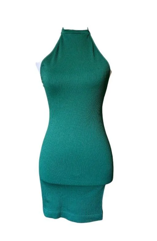 Yazinie -- Halter Backless Sleeveless Bodycon Mini Dress - NWT - Image 3