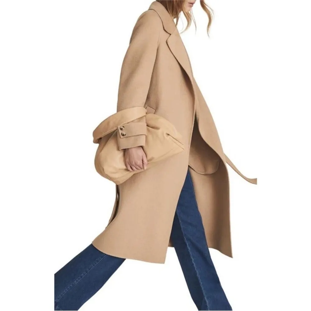 REISS wool blend Elise belted coat NWT - Image 5