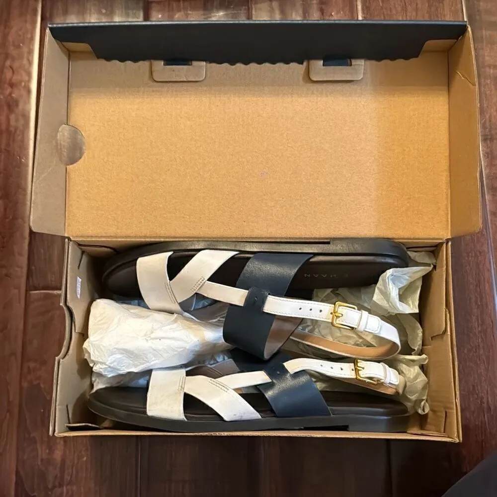 NEW IN THE BOX cole haan fawn sandal blue wing teal sandals size 5.5 - Image 4