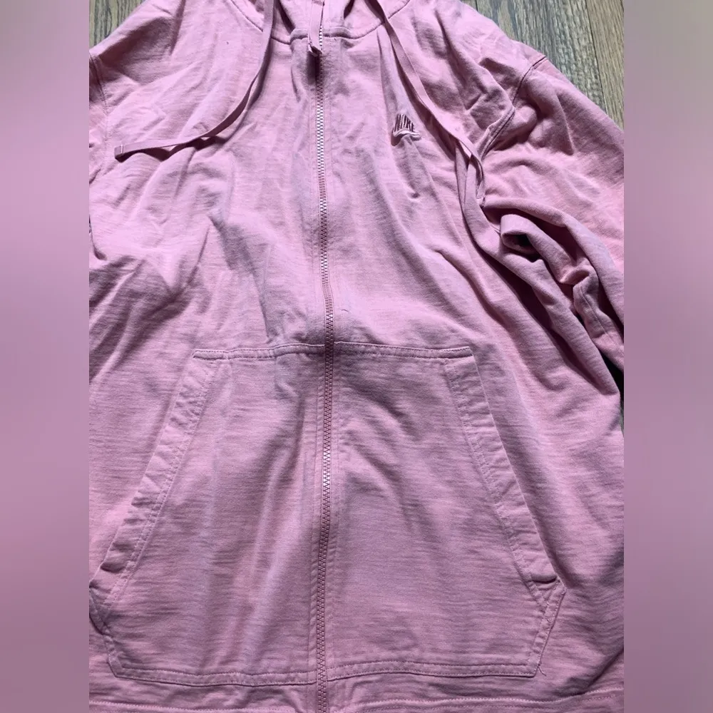 Nike pink zip up sweatshirt hoodie XL - Image 2
