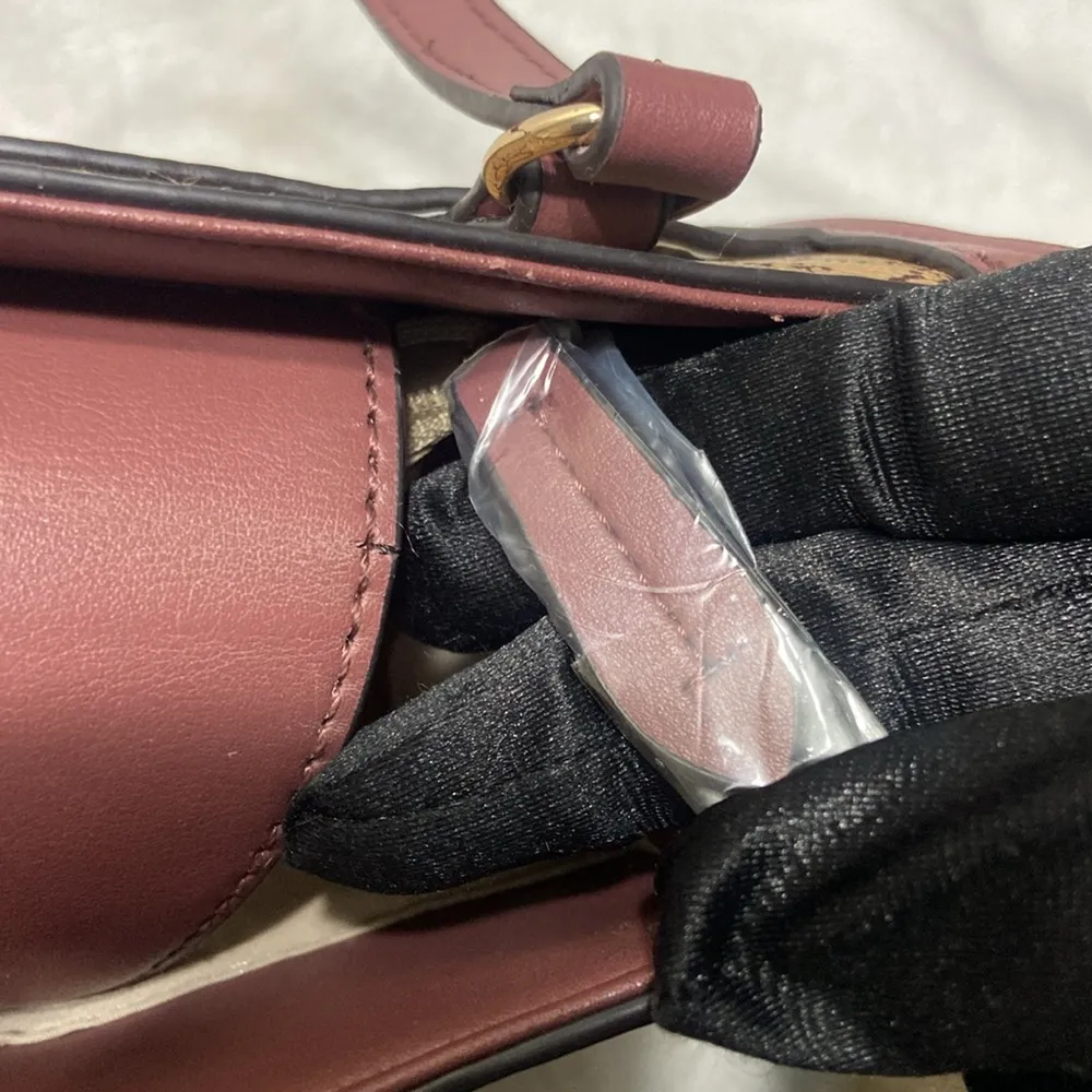 Nine West crossbody bag rouge brown flower print - Image 11