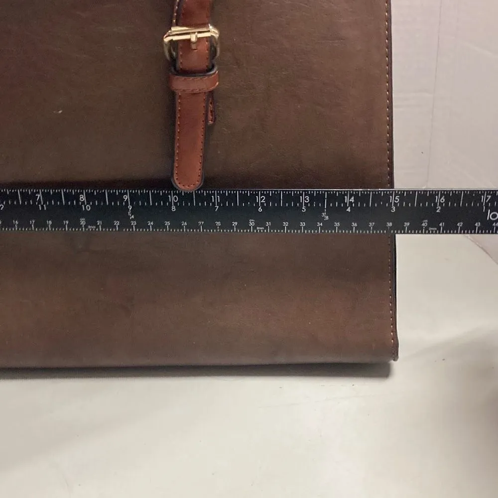 Simply Noelle‎ Women’s Faux Leather Handbag Olive Green Brown - Image 7