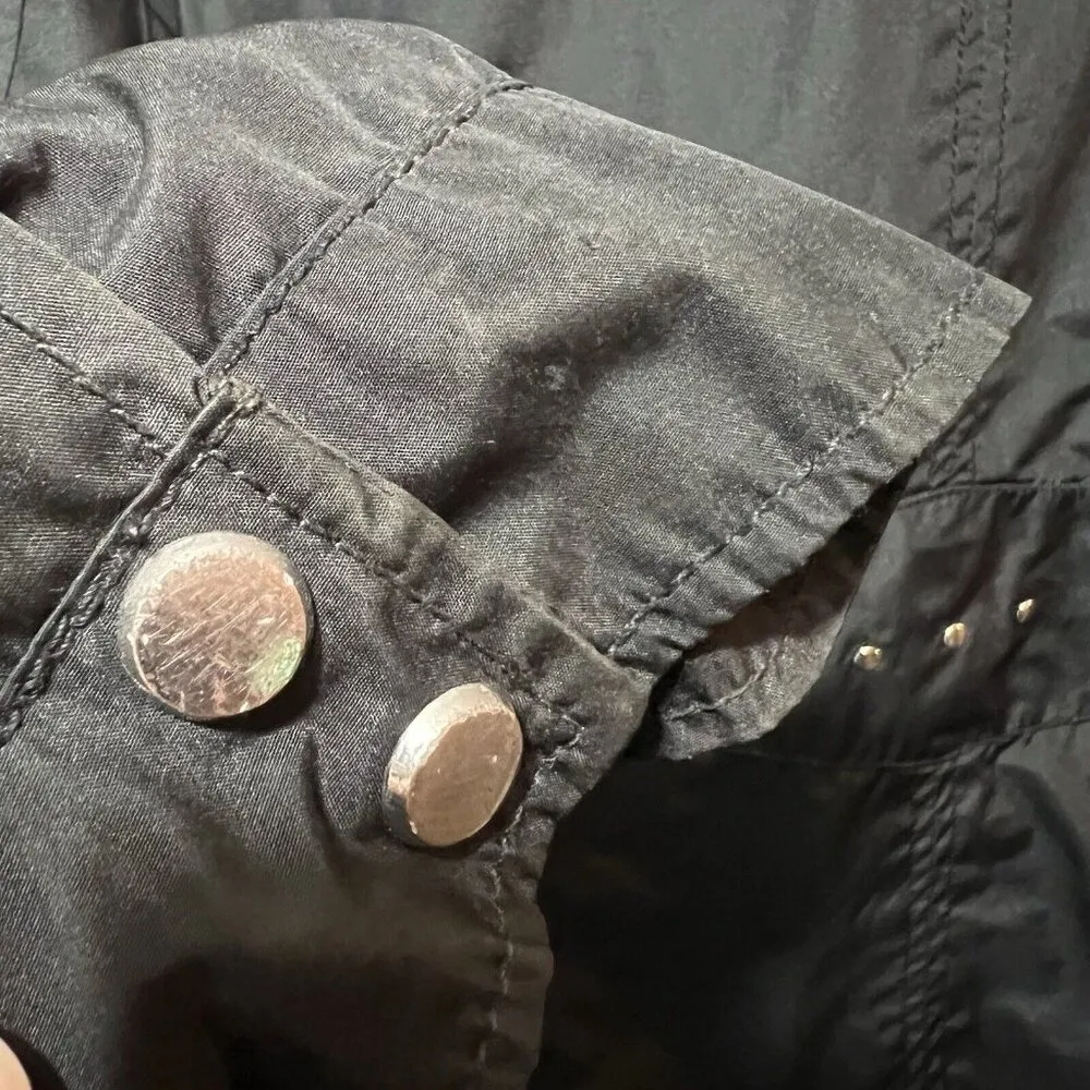 Weatherproof Coat Womens XL Black‎ Zip Button Lined Windbreaker Jacket - Image 10