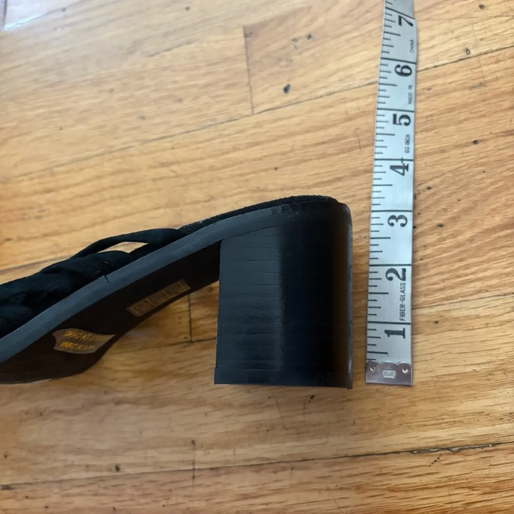 Jeffrey Campbell Black Leather Strappy Sandals Size 7.5 - Image 2