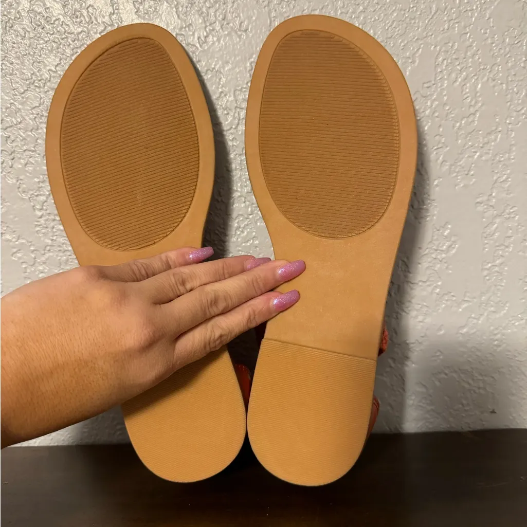 Torrid Orange Crochet Sandals - Image 6