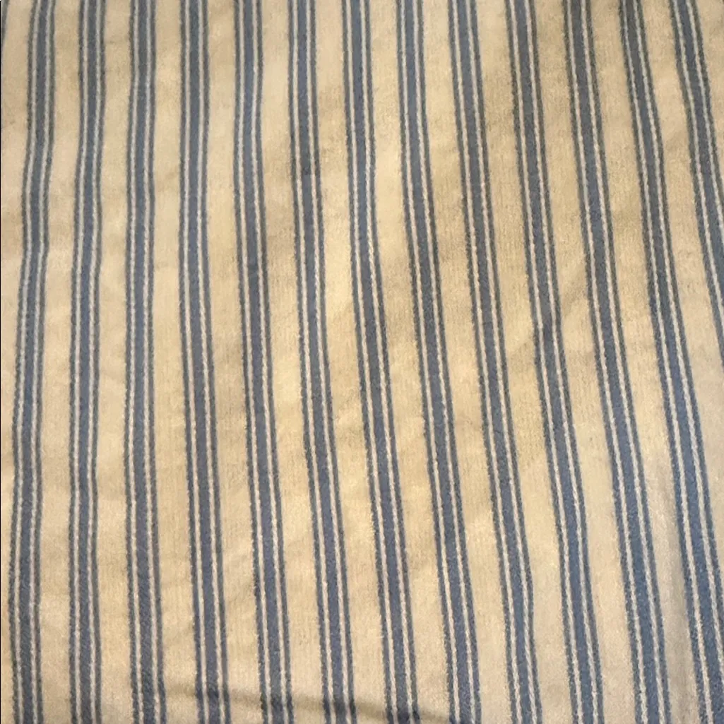 Zara Blue and White Striped With Lace Detailing With Bell 3/4 Sleeves Ribbon - Image 6