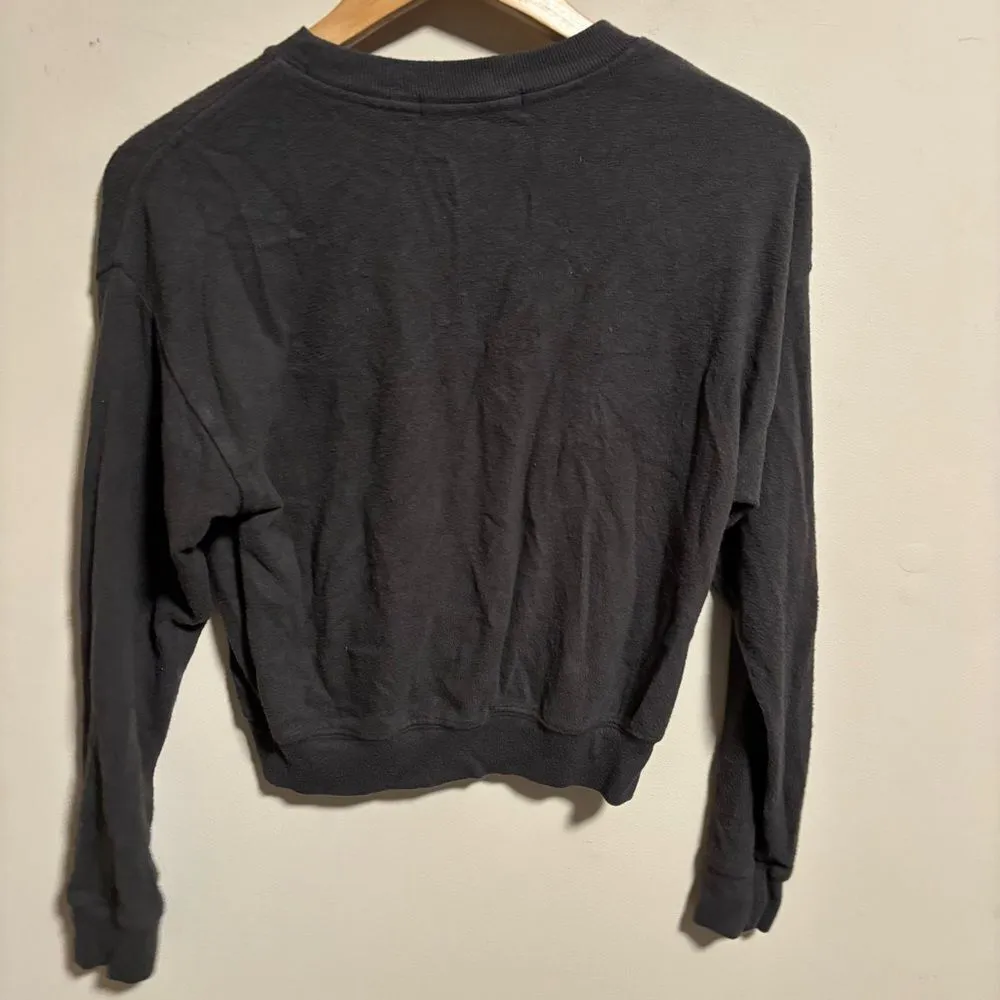 Spiritual Gangster Dark Gray The Light Malibu Crew Neck Sweater- Size XS - Image 7