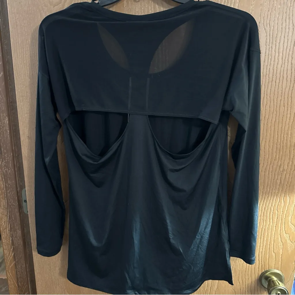 Calia Carrie Underwood Black Vented Mesh Back Long Sleeve Workout Top Women’s MD Size M - Image 6