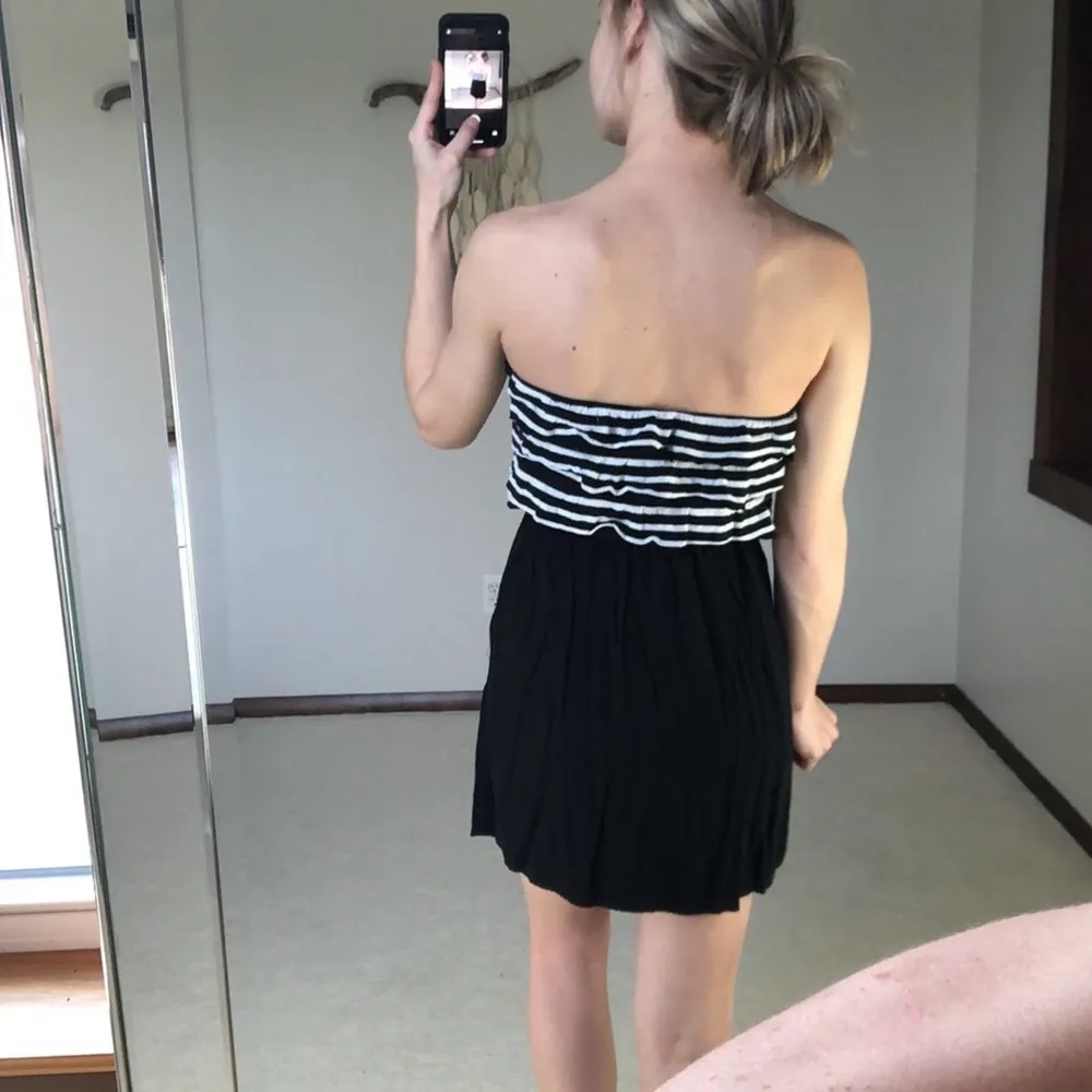 Target: Black and white Strapless Dress - Image 2
