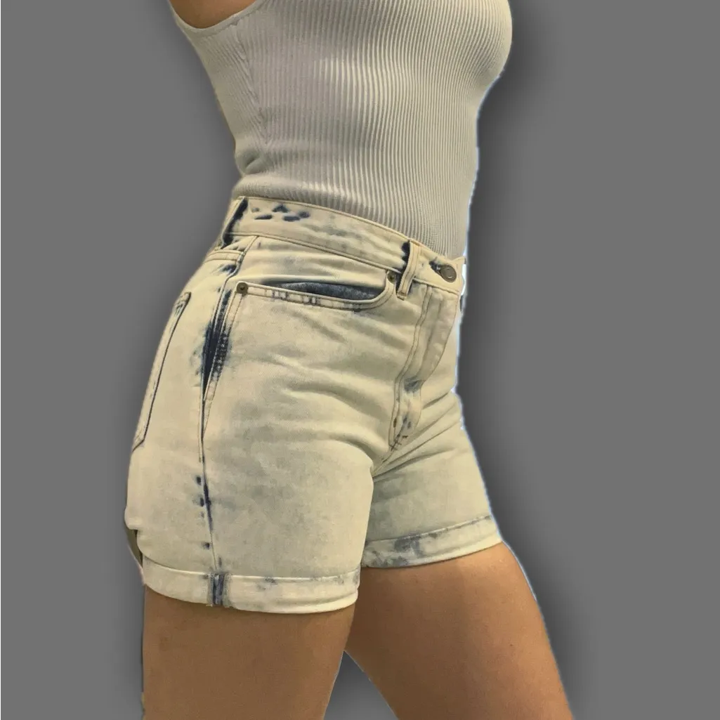 Saint Laurent SS16 acid wash denim shorts - Image 5