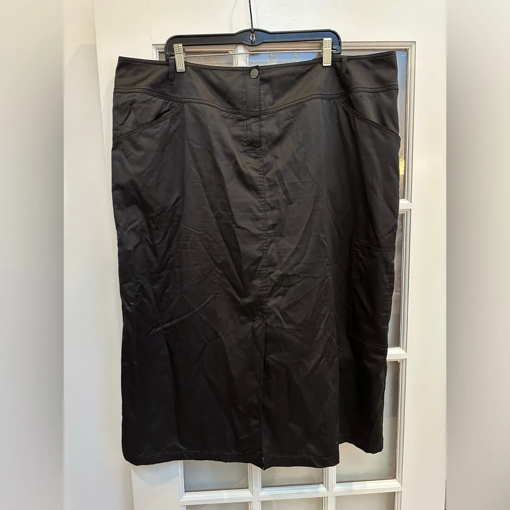 Marina Rinaldi Sport Black Shabby Chic Career Midi Skirt Women’s Plus Size 3X - Image 14