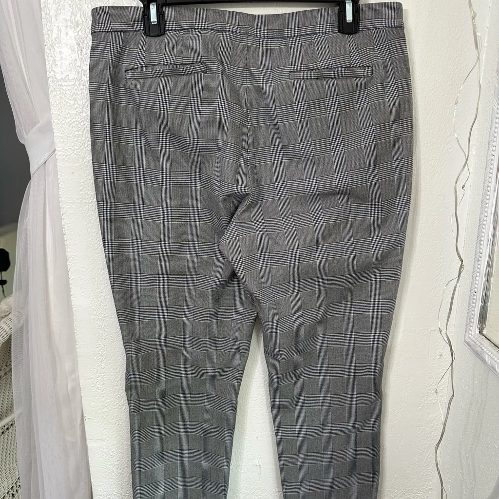 Lauren Ralph Lauren Houndstooth Trouser Pants Black & blue size 10 - Image 6