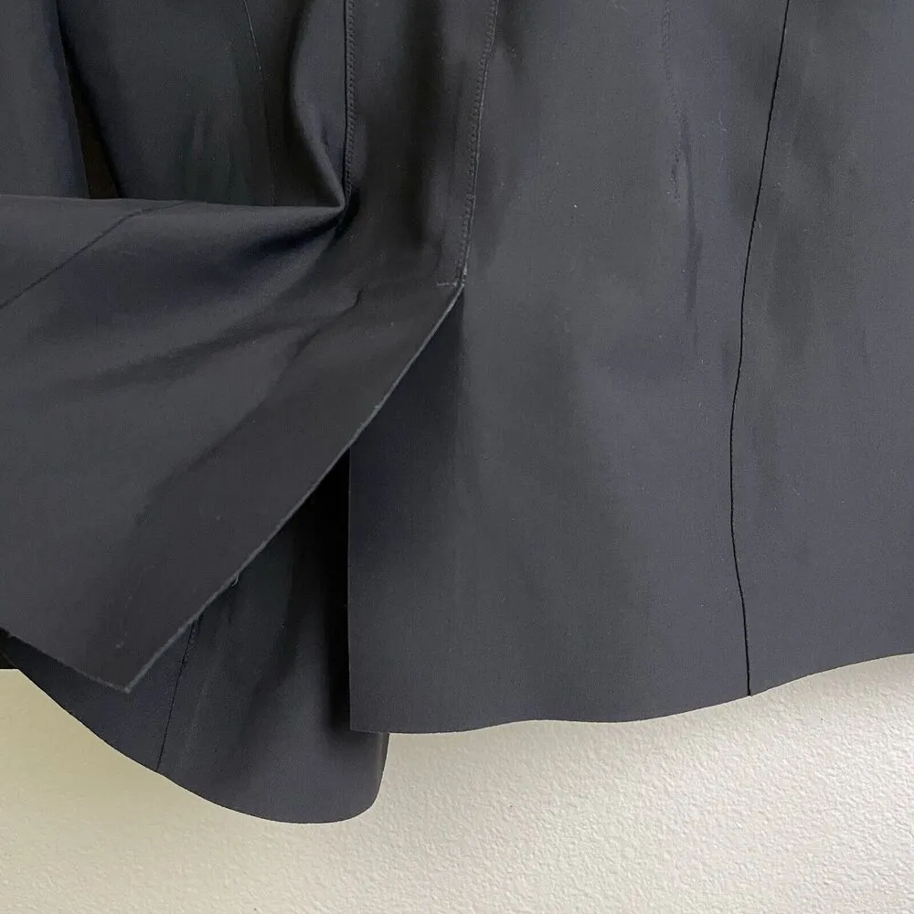 ATHLETA Large Petite Stellar Blazer Black Stretch Open Womens Coat Jacket - Image 10