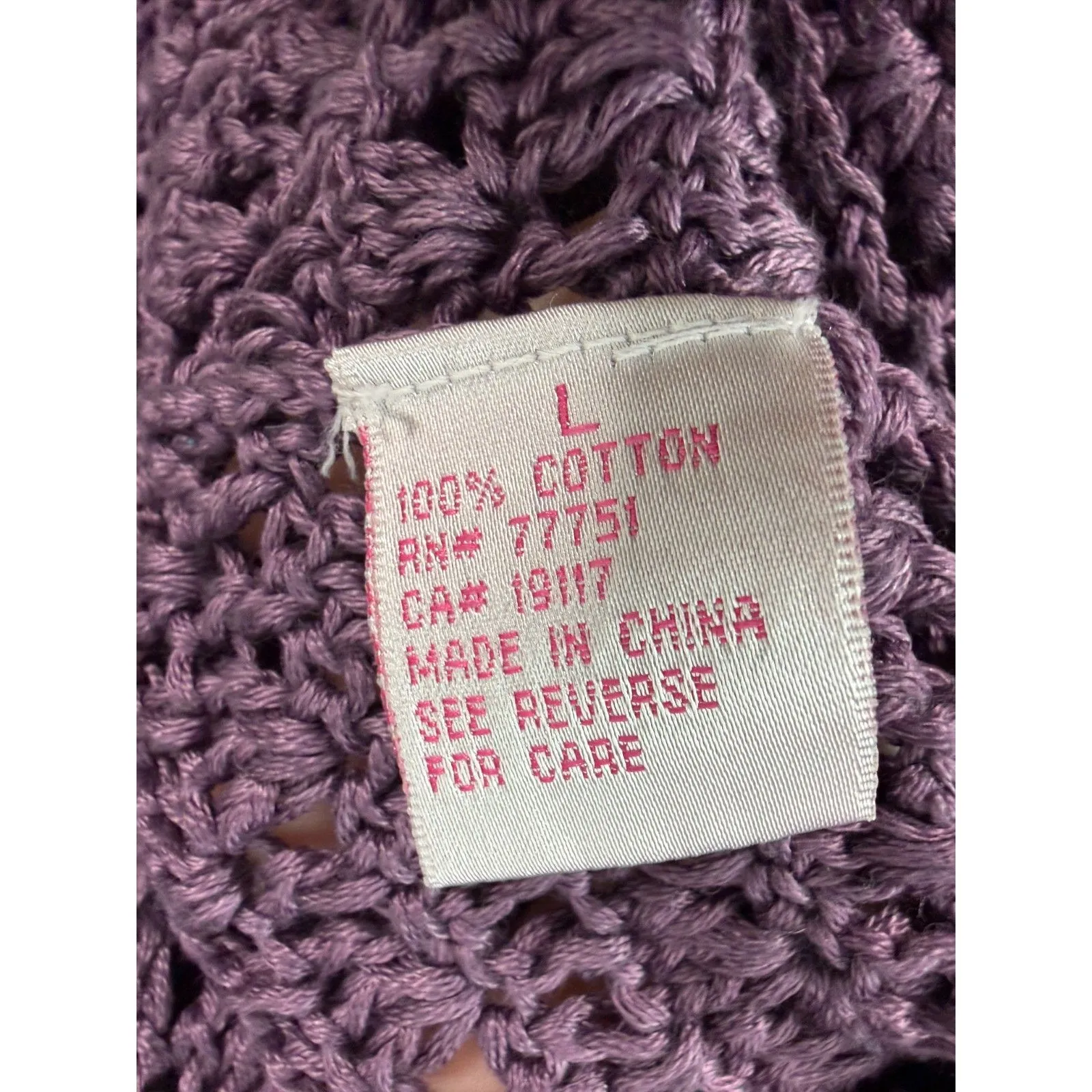 Betsey Johnson Vintage Y2K Purple Lace Crochet Peplum Knee Length Dress Large - Image 2